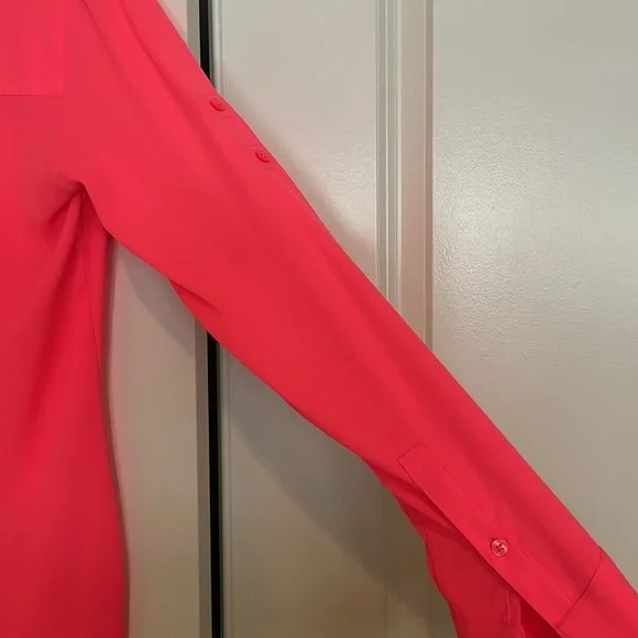 Express button down collared blouse. Size XS - Picture 3 of 4